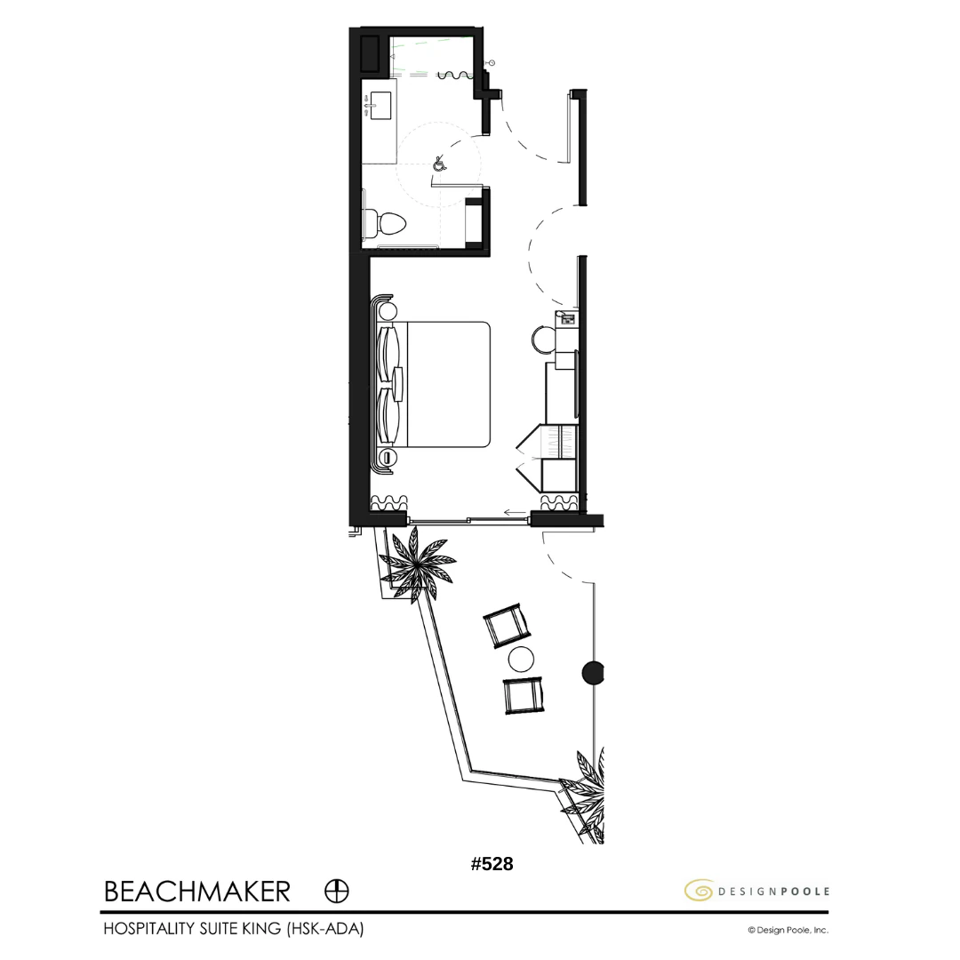The Beachmaker, Hospitality Suite, king ADA