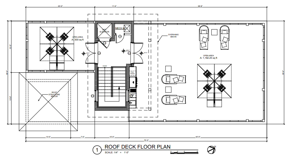 Pelican Lane, Roof deck